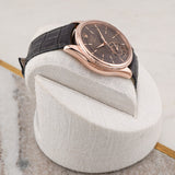 Rolex Cellini Dual Time 50525 Rose Gold Chocolate Brown Guilloche - 2019
