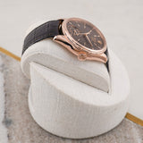 Rolex Cellini Dual Time 50525 Rose Gold Chocolate Brown Guilloche - 2019