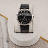 Rolex Cellini Dual Time 50529 White Gold Black Guilloche - 2017