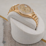 Rolex Day-Date 18238 Double Quickset Presidential Yellow Gold Diamond