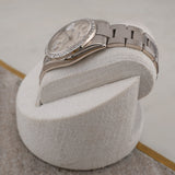 Rolex Day-Date 118209 White Gold Custom Diamond Bezel