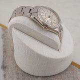 Rolex Day-Date 118209 White Gold Custom Diamond Bezel