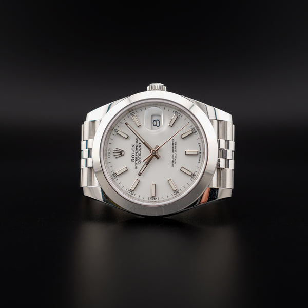 Rolex Datejust 41 White Dial Jubilee