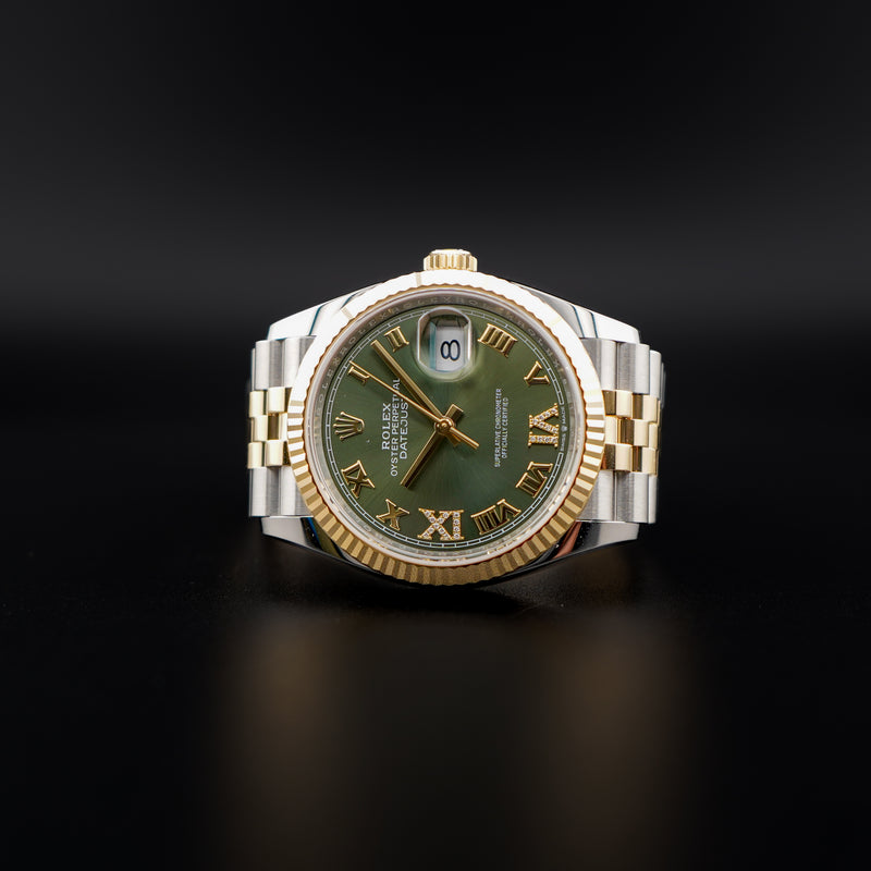Rolex Datejust 36 Factory Green VI Dial